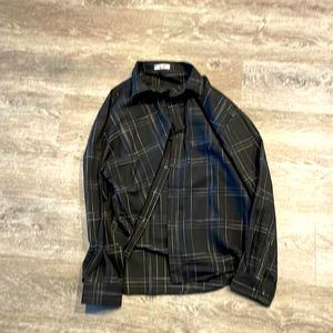 reverse brand collared flannel shirt brand new basically never wore this